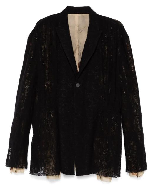 CHIAHUNG SU Blazer Met Patchwork in het Black voor heren