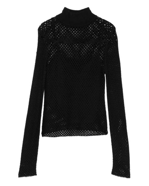Jonathan Simkhai Black Long-Sleeve Sweater