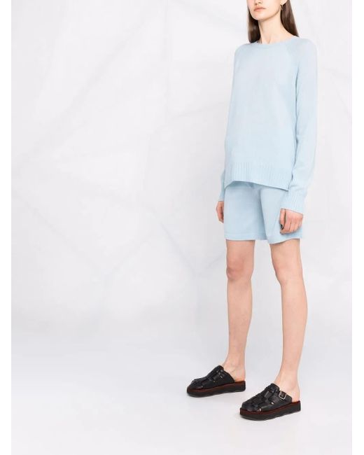 P.A.R.O.S.H. Blue Winnie Drawstring Shorts