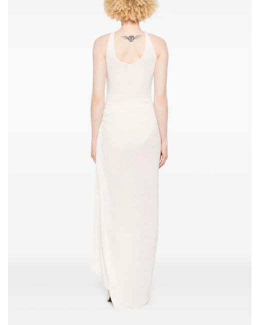 MANURI White Asymmetrisches Rita Kleid