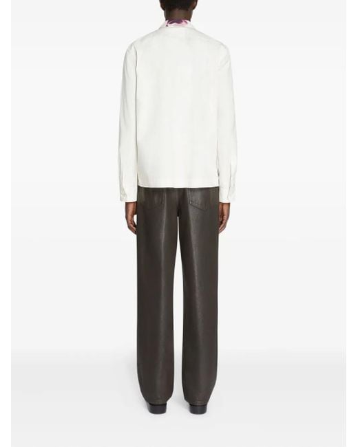 Chemise À Fleurs Brodées Dries Van Noten pour homme en coloris Pink