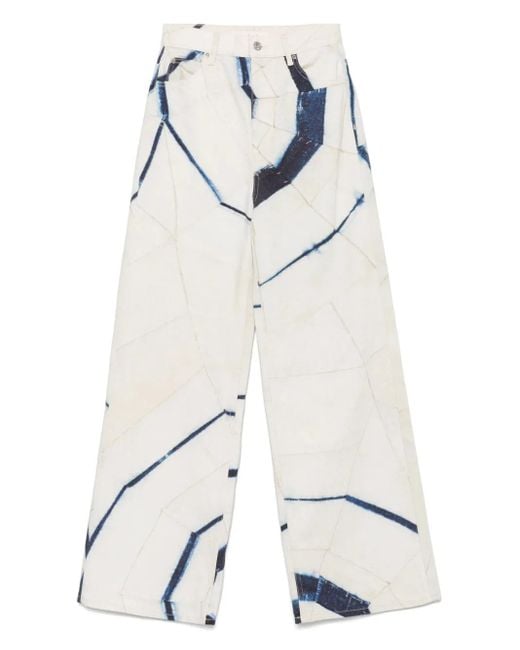 Sandro White X Louise Bourgeois Printed Jeans