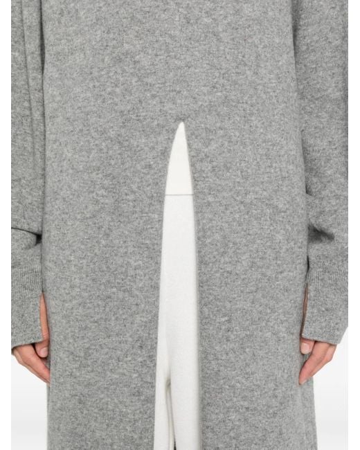 stein Jurk Met Col in het Gray