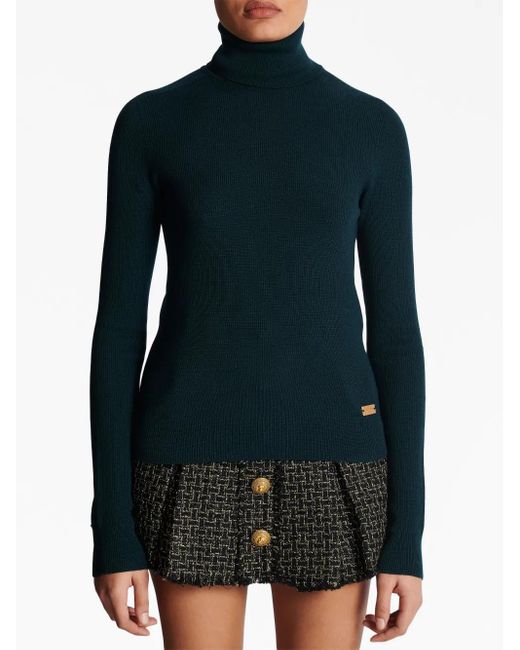 Balmain Blue Turtlenecks
