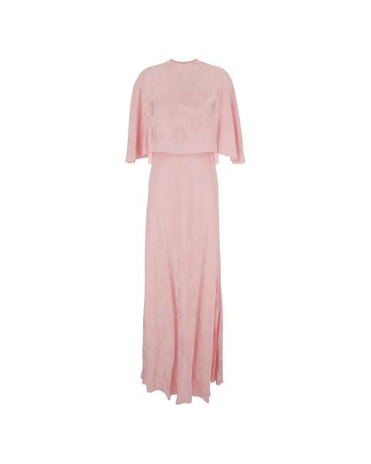 Forte_forte Pink Cape Maxi Dress