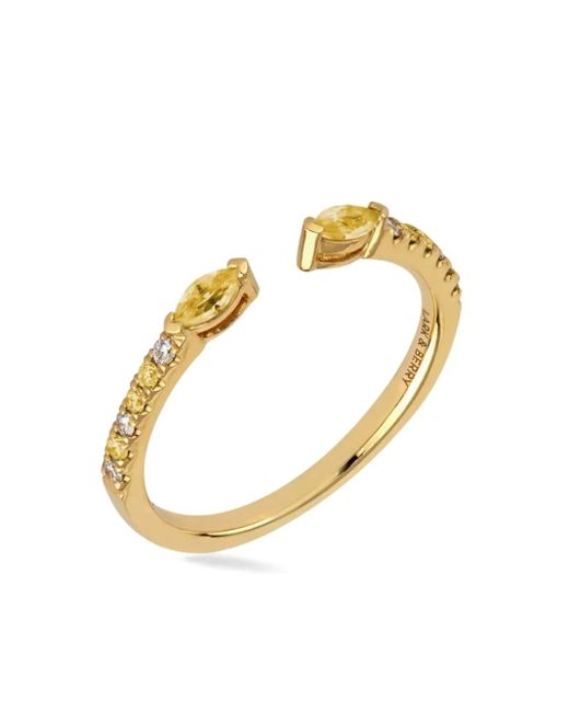 Lark & Berry Metallic 14Kt Veto Sapphire Stackable Ring