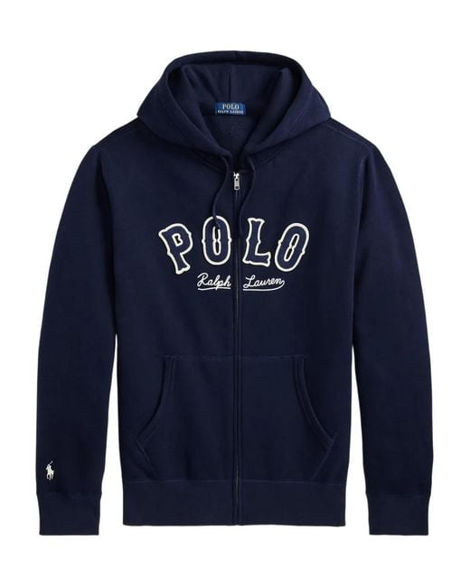 Polo Ralph Lauren Blue Full-zip Hoodie for men