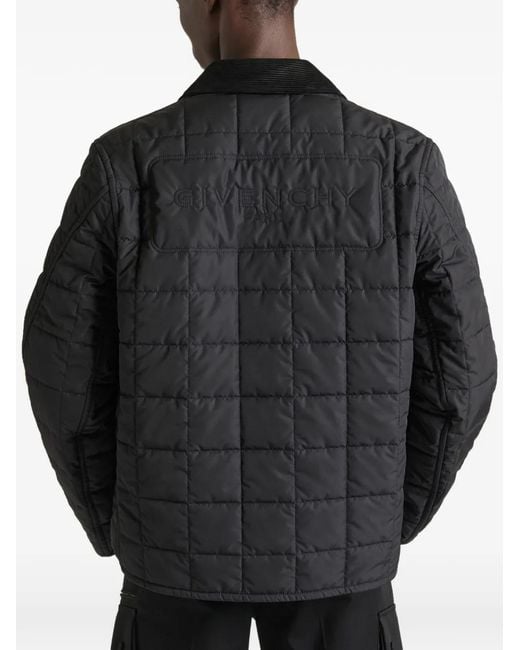 Givenchy Black Couture Seam Quilted Blouson With Paris for men