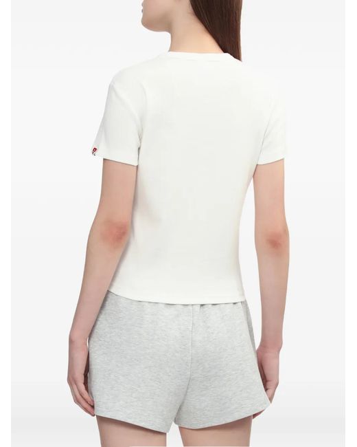 AAPE BY A BATHING AP White Embroidery Short-Sleeve T-Shirt