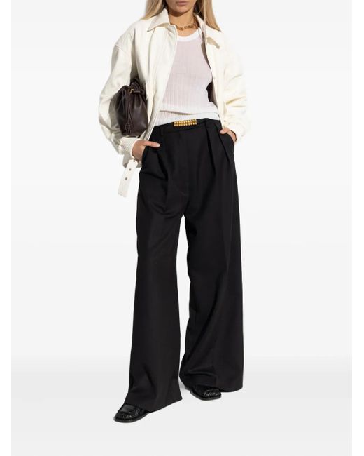 IRO White Ribbed Wool Top