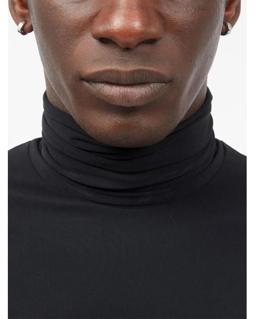 MM6 by Maison Margiela White Logo-Engraved Hoop Earrings