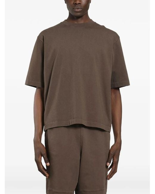 Roadless Brown Crew-Neck T-Shirt for men