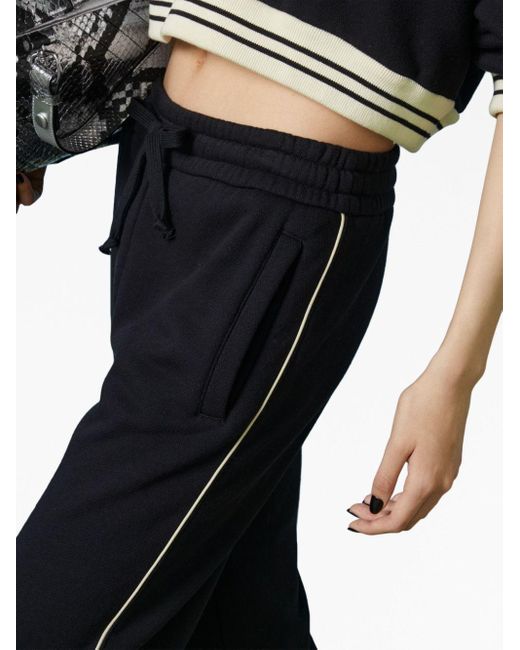 Pantalon de jogging en coton à logo GG Gucci en coloris Black
