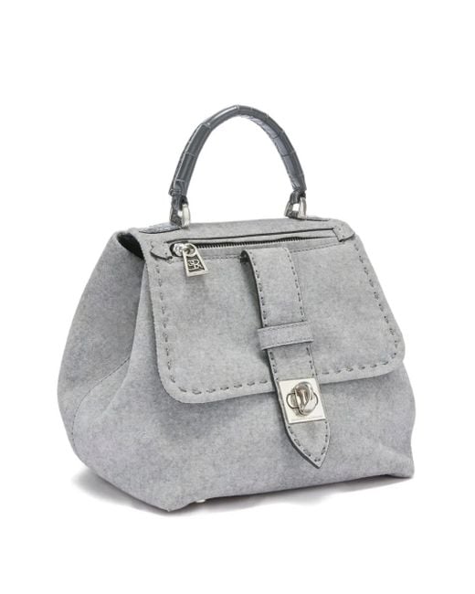 Ermanno Scervino Gray Liza Top-Handle Tote Bag