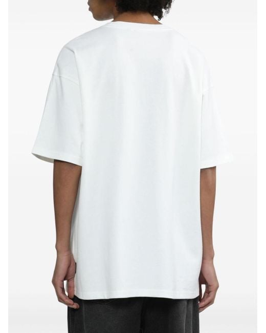 FIVE CM White Graphic-print Cotton T-shirt for men
