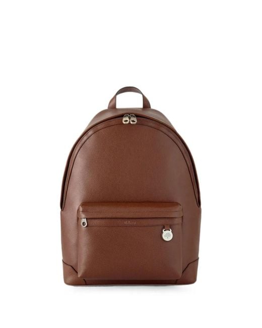 Mulberry Brown Heritage Zipped Backpack for men