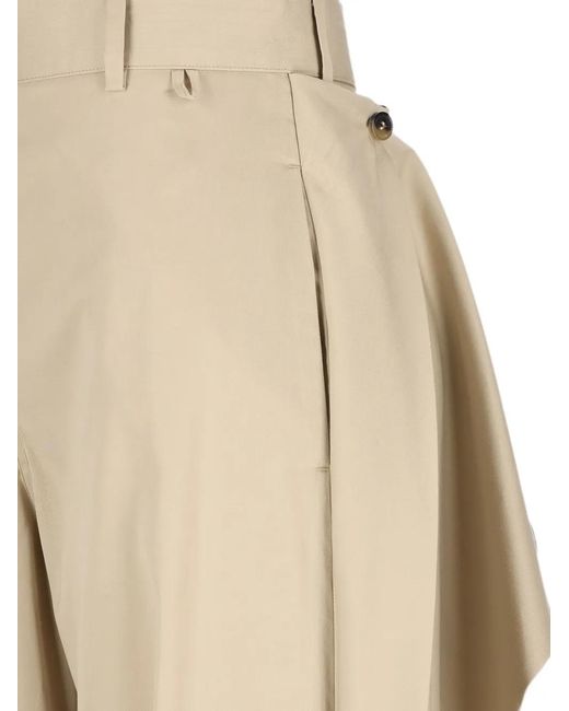 Loewe White Draped-Panel Trousers