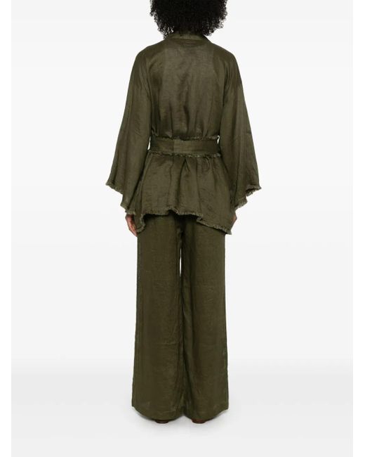 P.A.R.O.S.H. Green Linen Jacket
