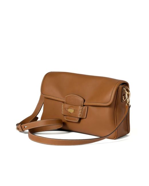 Miu Miu Brown Penny Shoulder Bag