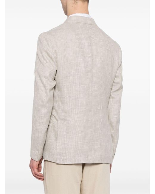 Eleventy Natural Double-breasted Blazer for men