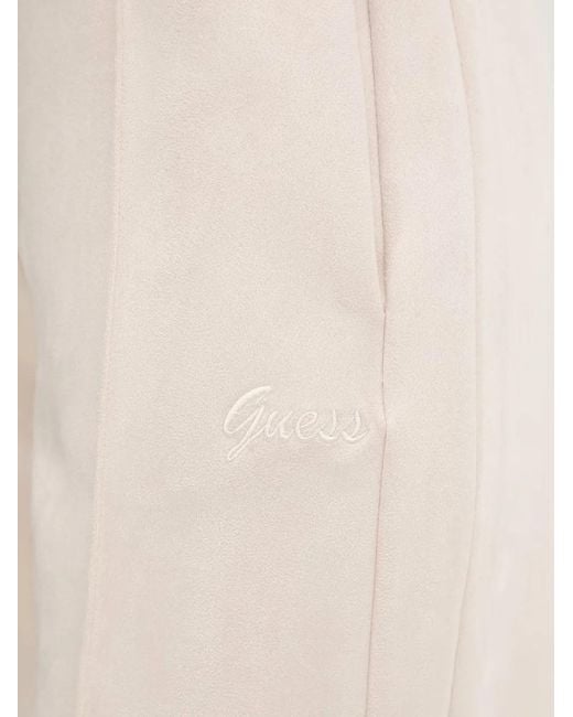Guess Natural Straight Embroidered Trousers