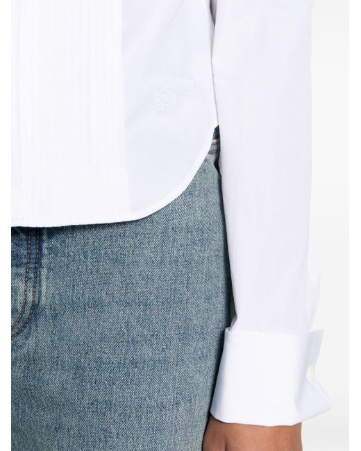 Camisa de popelina Loewe de color White