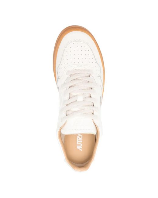Autry White Medalist Low Soflea/Nab for men