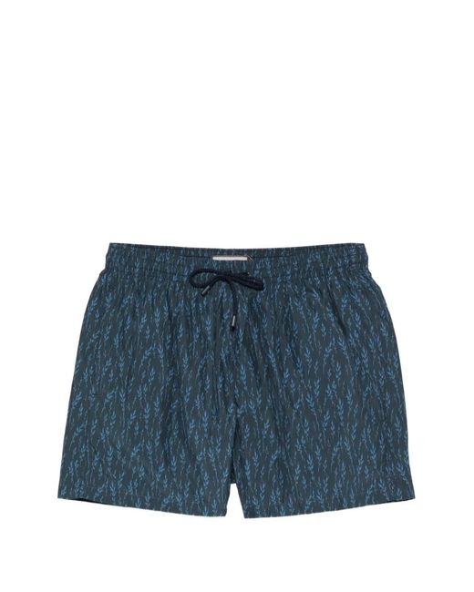 Bañador Con Cordón Canali de hombre de color Blue