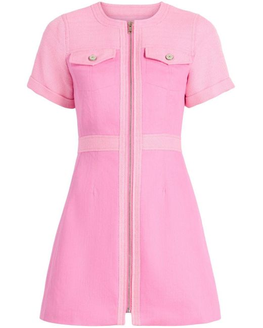 Cinq À Sept Pink Layla Cotton Mini Dress