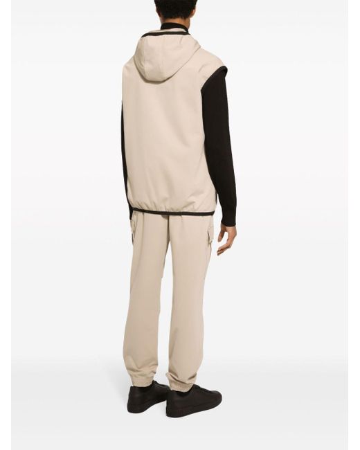 Dolce & Gabbana Natural Hooded Vest for men