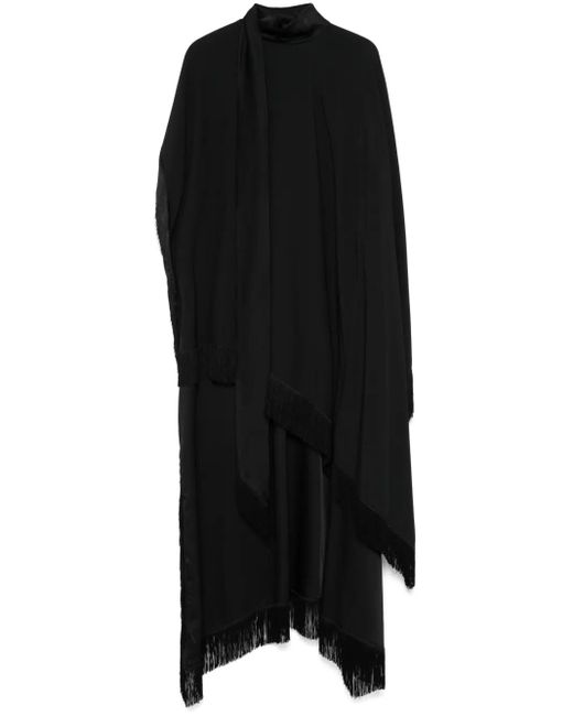 ‎Taller Marmo Black Fringed Short Kaftan