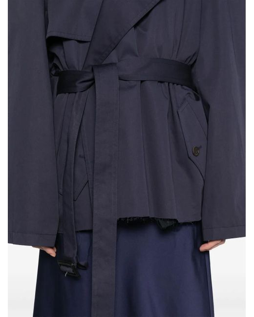 Balenciaga Blue Jacke Mit Gürtel