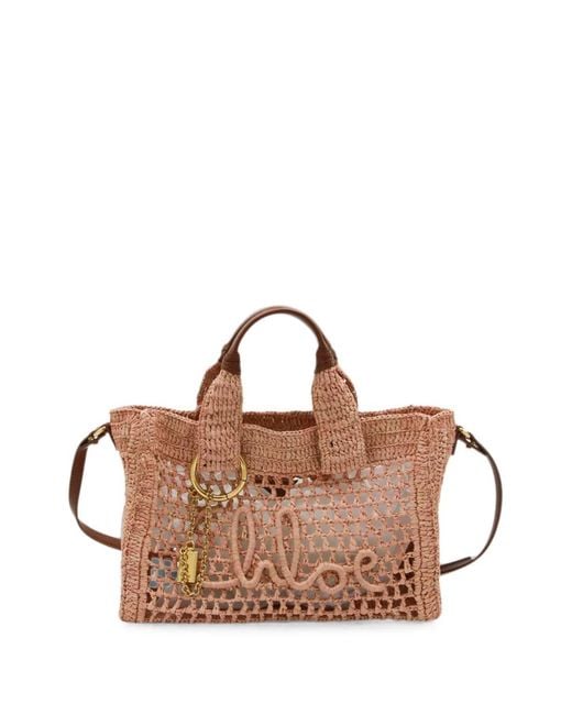 Chloé Brown Small Summer Banana Tote Bag