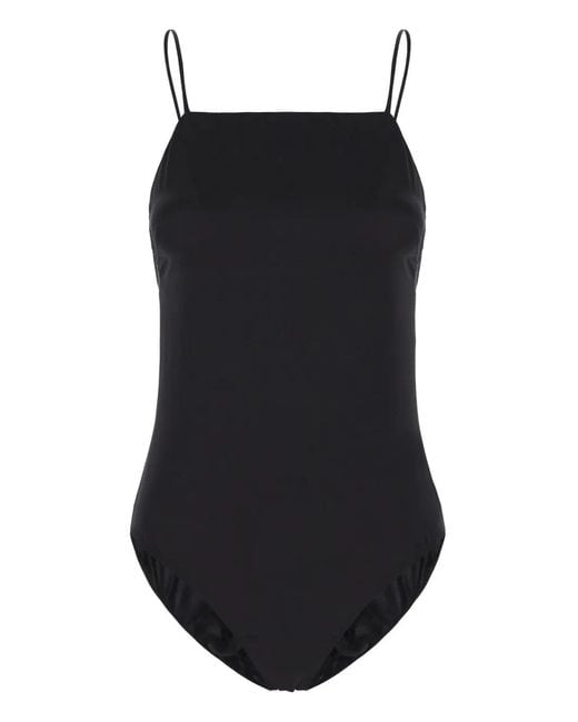 Max Mara Black Silk Bodysuit