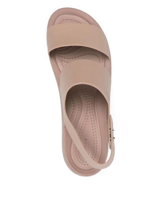 CROCSTM Natural Double-Strap Platform Sandals