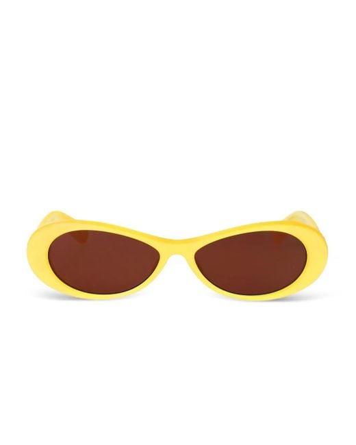 Jacquemus オーバルフレーム サングラス Yellow