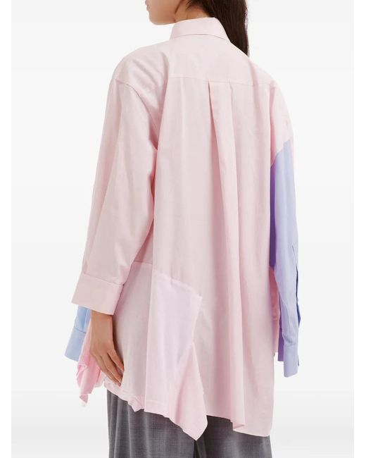 Enfold Pink Layered Panelled Shirt