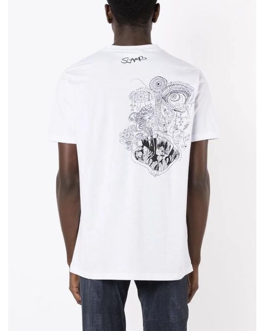 Amir Slama White Slamb Aaaarrrrggghh Cotton T-Shirt