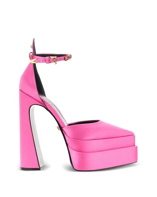 Versace Pink Aevitas Pointy Platform Pumps