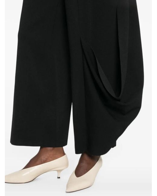 CFCL Black Wide-Leg Trousers