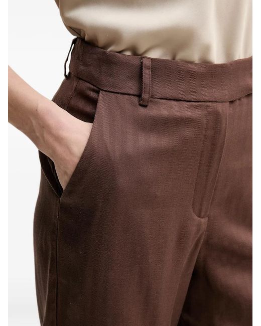 INTROPIA Brown Pantalon Palazzo Pepa À Motif De Chevrons