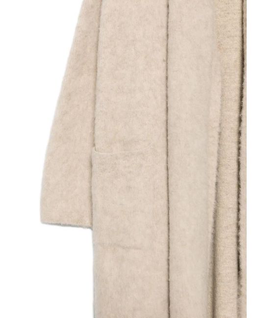 Roberto Collina Natural Pocket Shawl-Collar Cardigan
