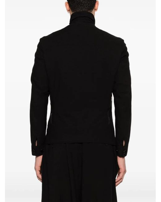 Yohji Yamamoto Black Zip-Detail Jacket for men