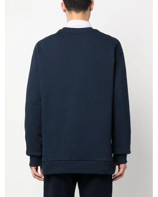 A.P.C. Sweater Met Logoprint in het Blue voor heren