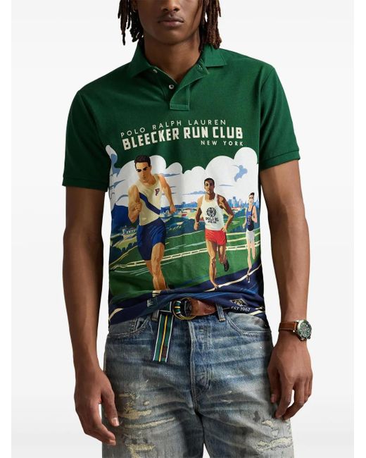 Polo Ralph Lauren T-Shirt mit grafischem Print in Green für Herren