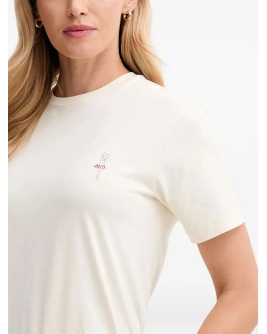 Bally White Logo-Print Short-Sleeve T-Shirt