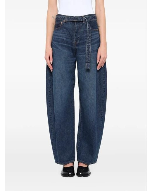 Sacai Blue Belted Jeans