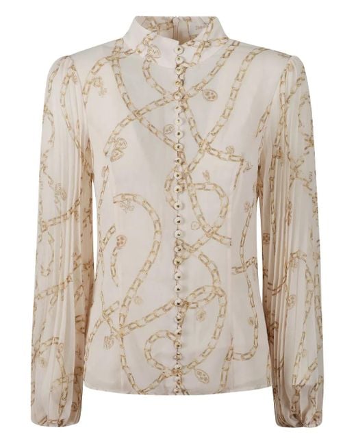 Zimmermann Natural Sunray Pleated Shirt