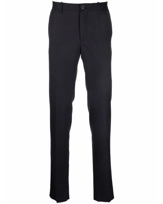 Incotex Blue Slim-Cut Cropped Trousers for men