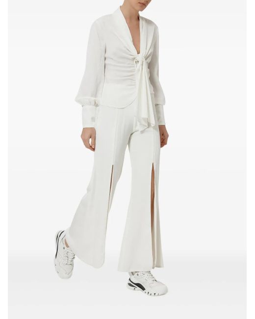 Alexis White Flared Trousers